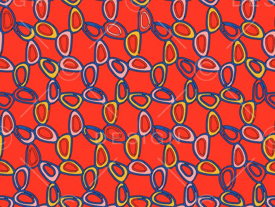 黑底花卉印花华亿平台图片