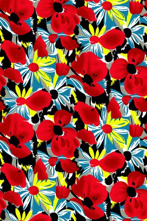 连衣裙印花华亿平台图片