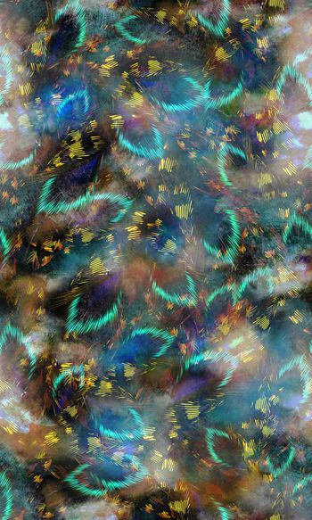 羽毛印花华亿平台图片