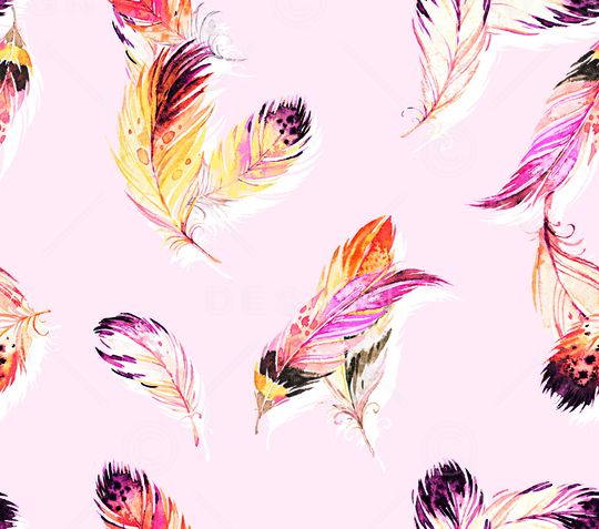 羽毛印花华亿平台图片