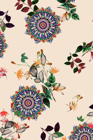 树枝印花华亿平台图片