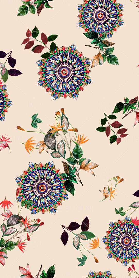 树枝印花华亿平台图片