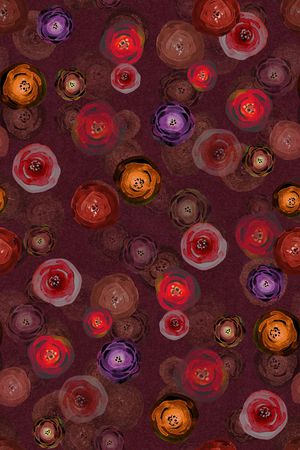 玫瑰花印花华亿平台图片