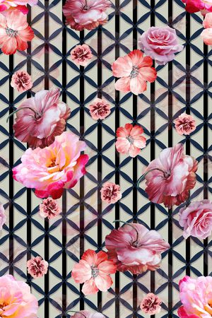 秋冬华亿平台印花华亿平台图片