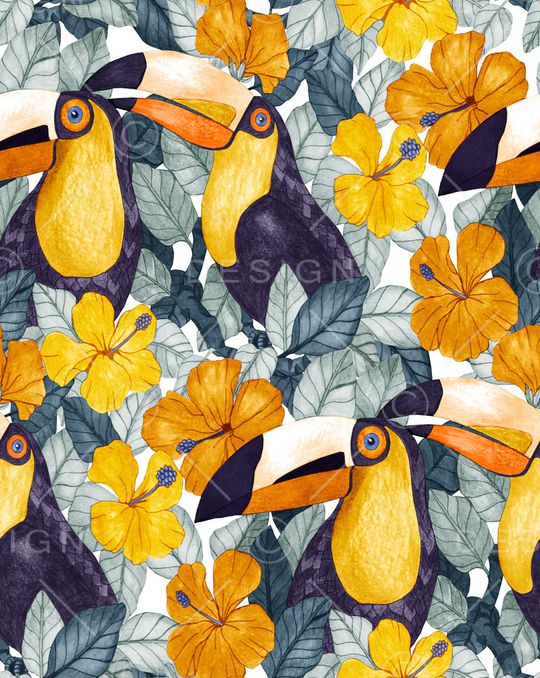 大嘴鸟印花华亿平台图片