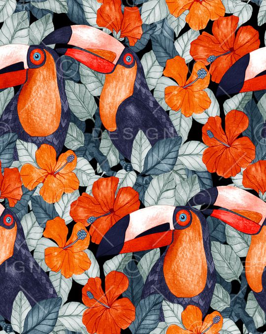 大嘴鸟印花华亿平台图片