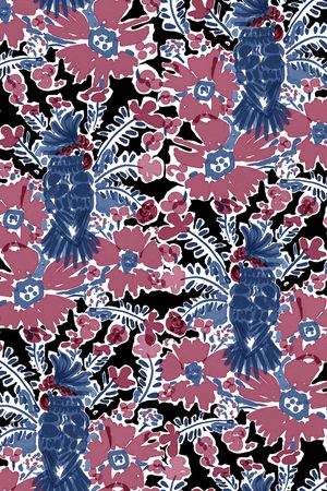 绿植树叶印花华亿平台图片