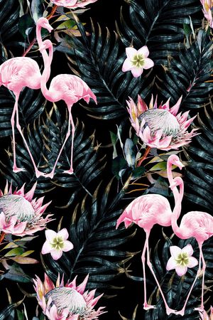 火烈鸟印花华亿平台图片