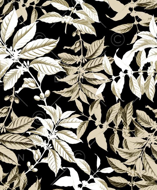 绿植树叶印花华亿平台图片