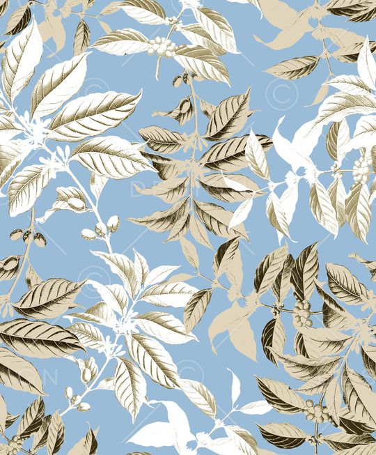 绿植树叶印花华亿平台图片