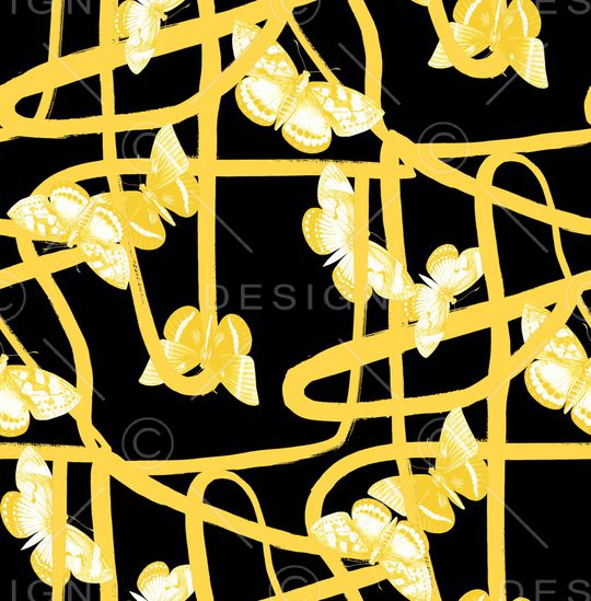 蝴蝶印花华亿平台图片