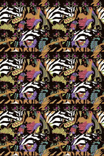 斑马纹印花华亿平台图片