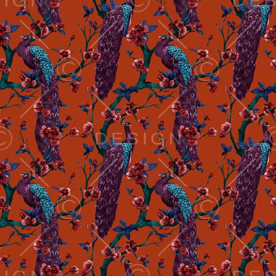 孔雀印花华亿平台图片