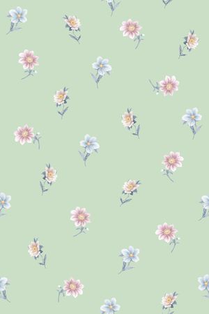 小清新印花华亿平台图片