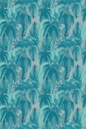 树叶组合印花华亿平台图片