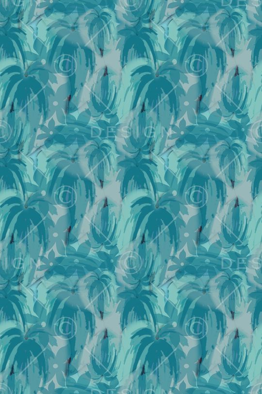 树叶组合印花华亿平台图片