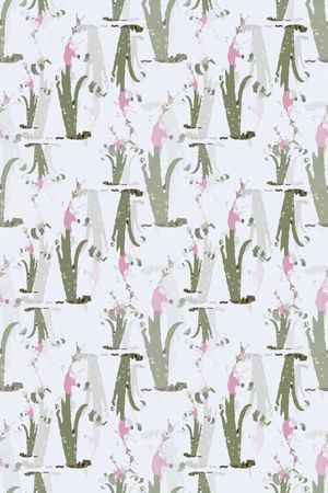 树叶抽象印花华亿平台图片