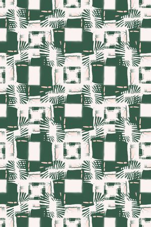 格子混搭印花华亿平台图片