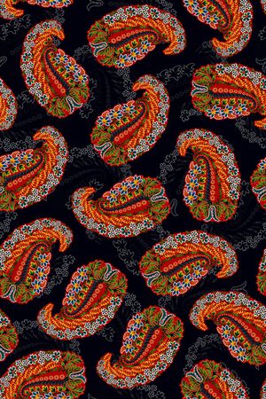 佩斯利印花华亿平台图片