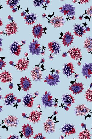 小碎花印花华亿平台图片