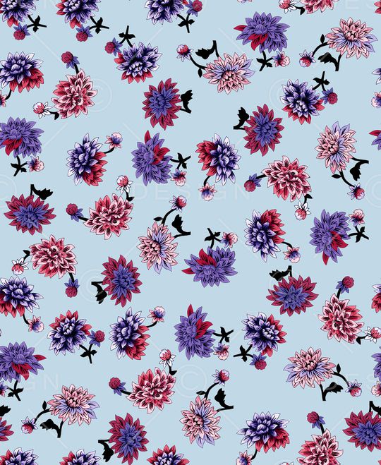 小碎花印花华亿平台图片