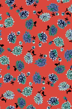 小碎花印花华亿平台图片