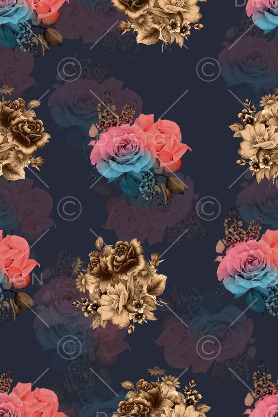 复古印花华亿平台图片