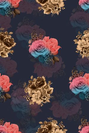 复古印花华亿平台图片