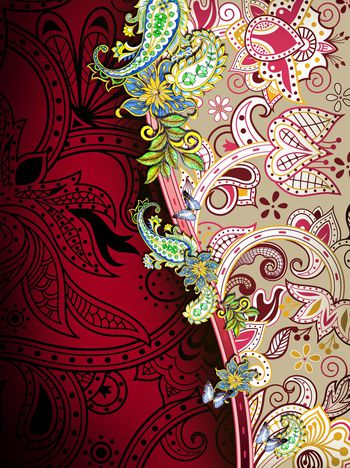 定位花印花华亿平台图片