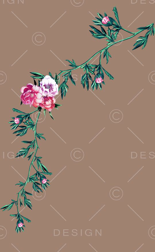 牡丹印花华亿平台图片