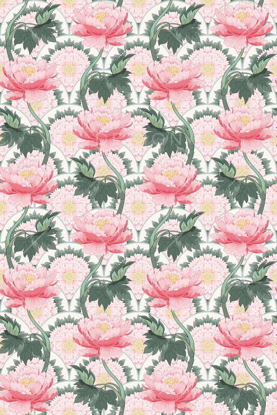 水彩花卉印花华亿平台图片