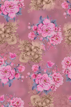 花卉印花华亿平台图片