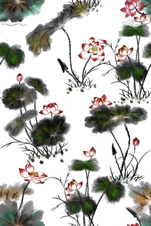 真丝印花华亿平台图片