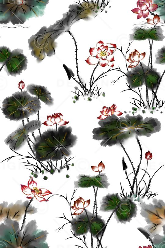 真丝印花华亿平台图片