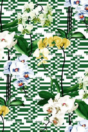 兰花印花华亿平台图片