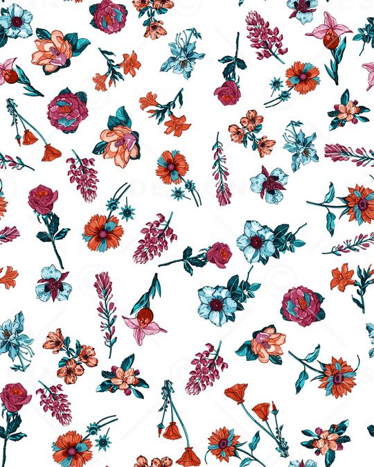 小碎花印花华亿平台图片