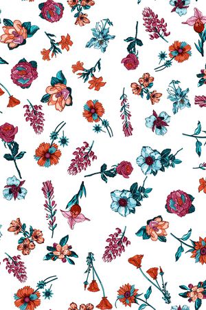 小碎花印花华亿平台图片