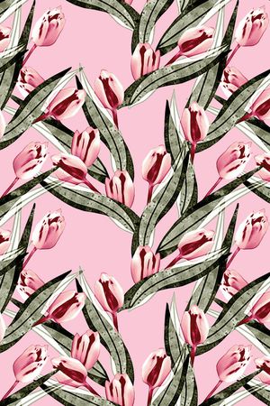 郁金香印花华亿平台图片