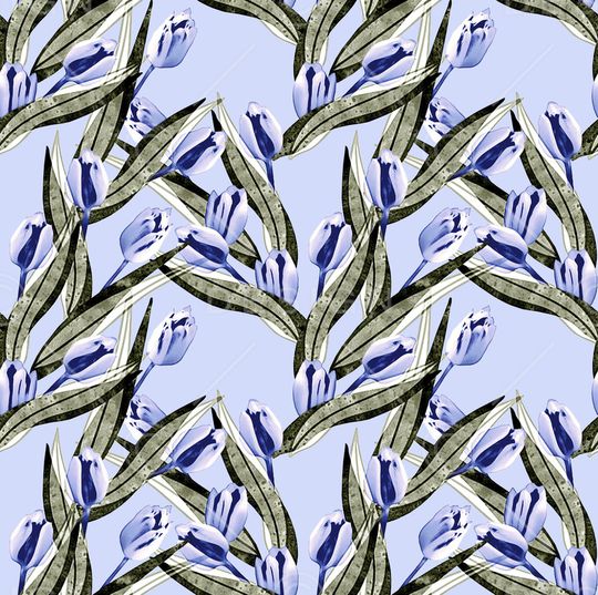 郁金香印花华亿平台图片