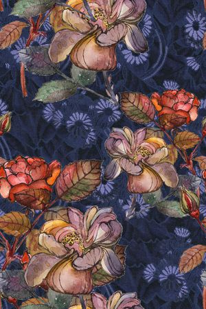 真丝印花华亿平台图片