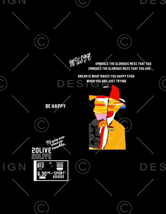 抽象印花华亿平台图片