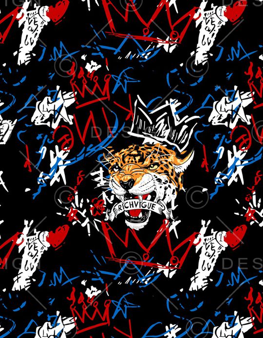 抽象印花华亿平台图片