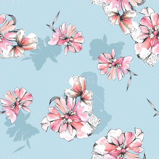 花卉印花华亿平台图片