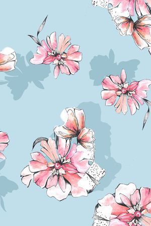 花卉印花华亿平台图片