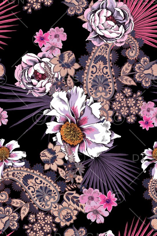 复古印花华亿平台图片