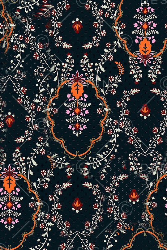 复古印花华亿平台图片