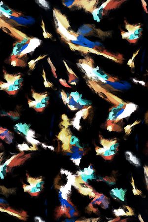 水彩花卉印花华亿平台图片