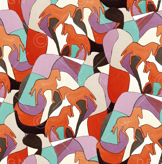 水彩花卉印花华亿平台图片