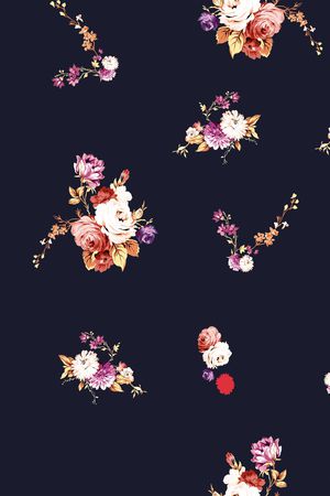 玫瑰花印花华亿平台图片