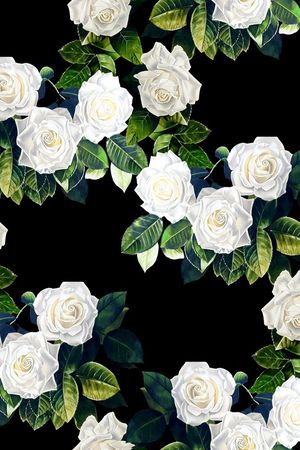 白玫瑰印花华亿平台图片